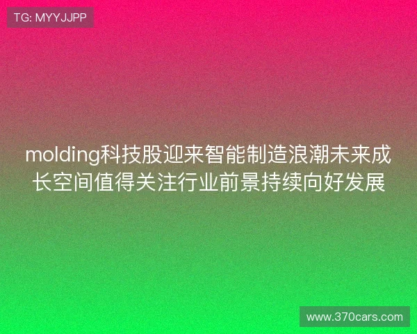 molding科技股迎来智能制造浪潮未来成长空间值得关注行业前景持续向好发展